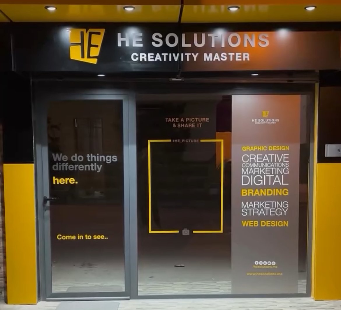 HE SOLUTIONS storefront in Inezgane, Agadir